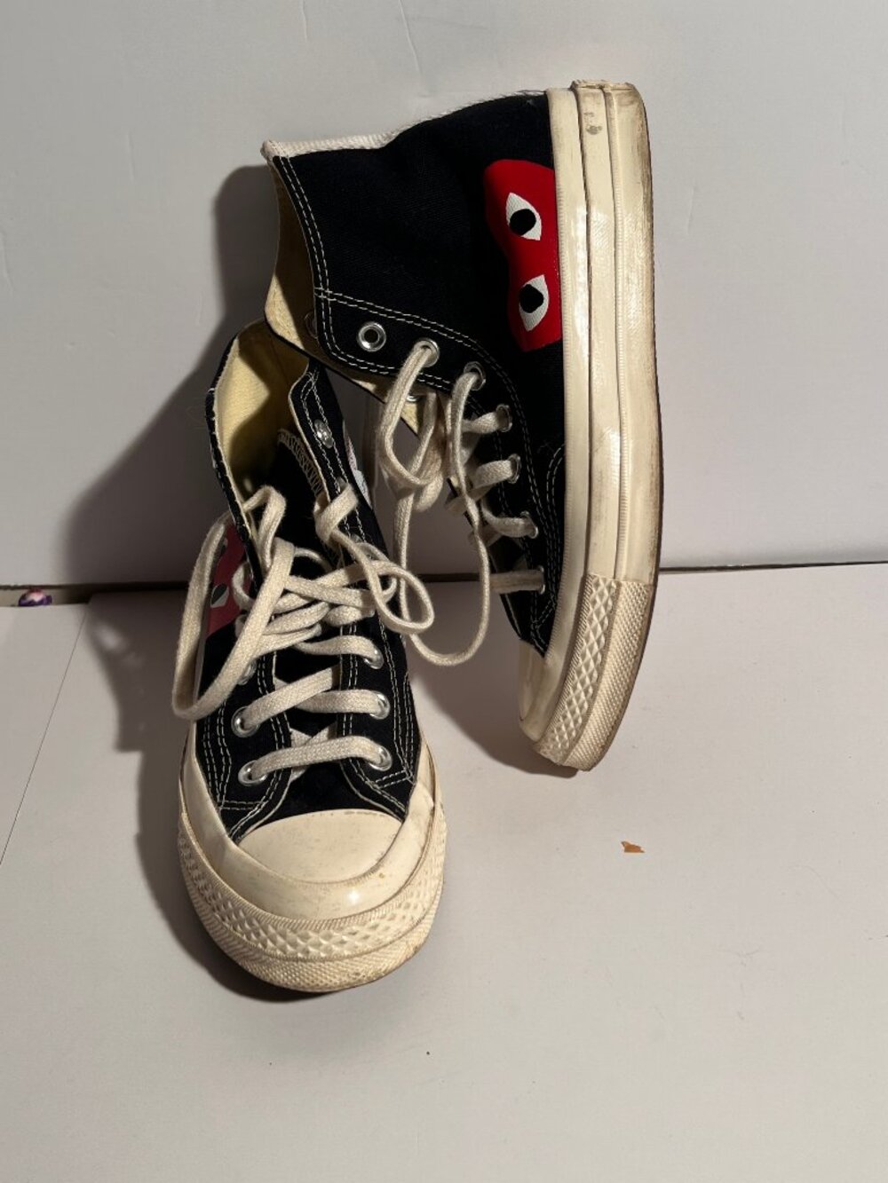 Comme des Garçons PLAY x Converse Chuck 70 High Top Black - Size Men 4 / Women 6